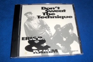 Eric B & Rakim DON’T SWEAT THE TECHNIQUE REMIX Promo CD Single/1992 MCA Records - Picture 1 of 4
