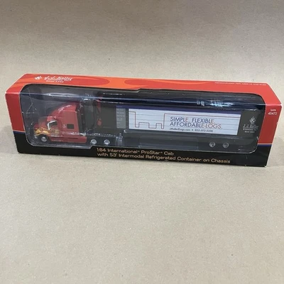 First Gear DCP Diecast JJKeller 1:64 INTERNATIONAL PROSTAR Refrigerated 69-0303 - Image 1 of 4