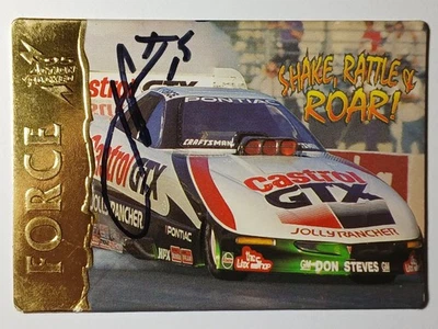 1995 Action Packed JOHN FORCE AUTOGRAPHED CARD NHRA JOHN FORCE PROTOTYPE CARD - Image 1 of 4