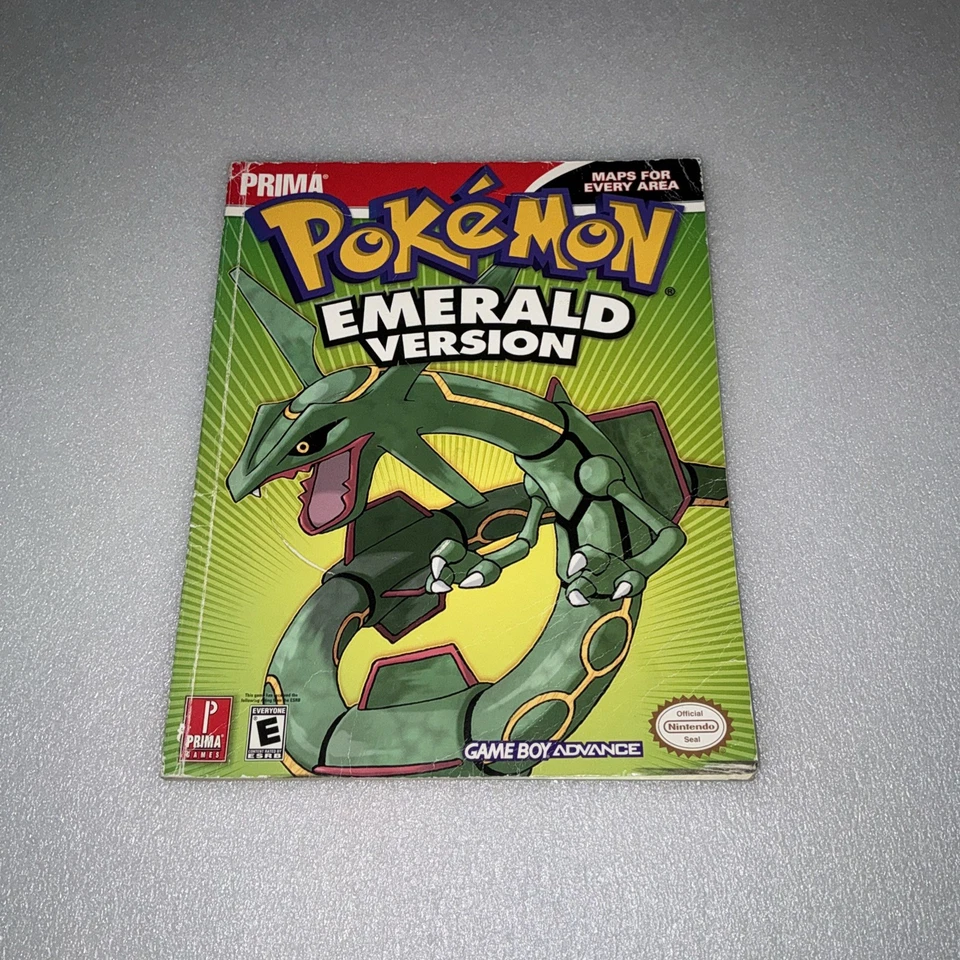 Nintendo POKEMON EMERALD PRIMA Official Game Guide Gameboy gc used rare  - Image 1 of 4