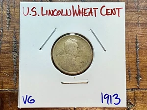USA 🇺🇸 1913 P Lincoln Wheat Cent Penny in 2x2 Flip - Combined Shipping! - Picture 1 of 4