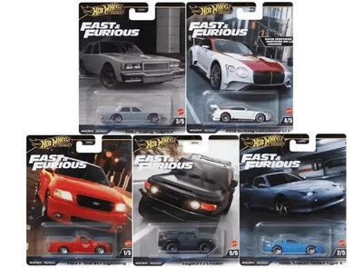 Hot Wheels Premium 1/64 Fast & Furious 2024 Mix H Complete Set 1-5 Metal/ RR NEW - Image 1 of 4