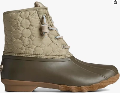 Botas impermeables Sperry de agua salada para exteriores con ciclo oliva nailon talla 8 AMPLIAS Foto 1 de 4