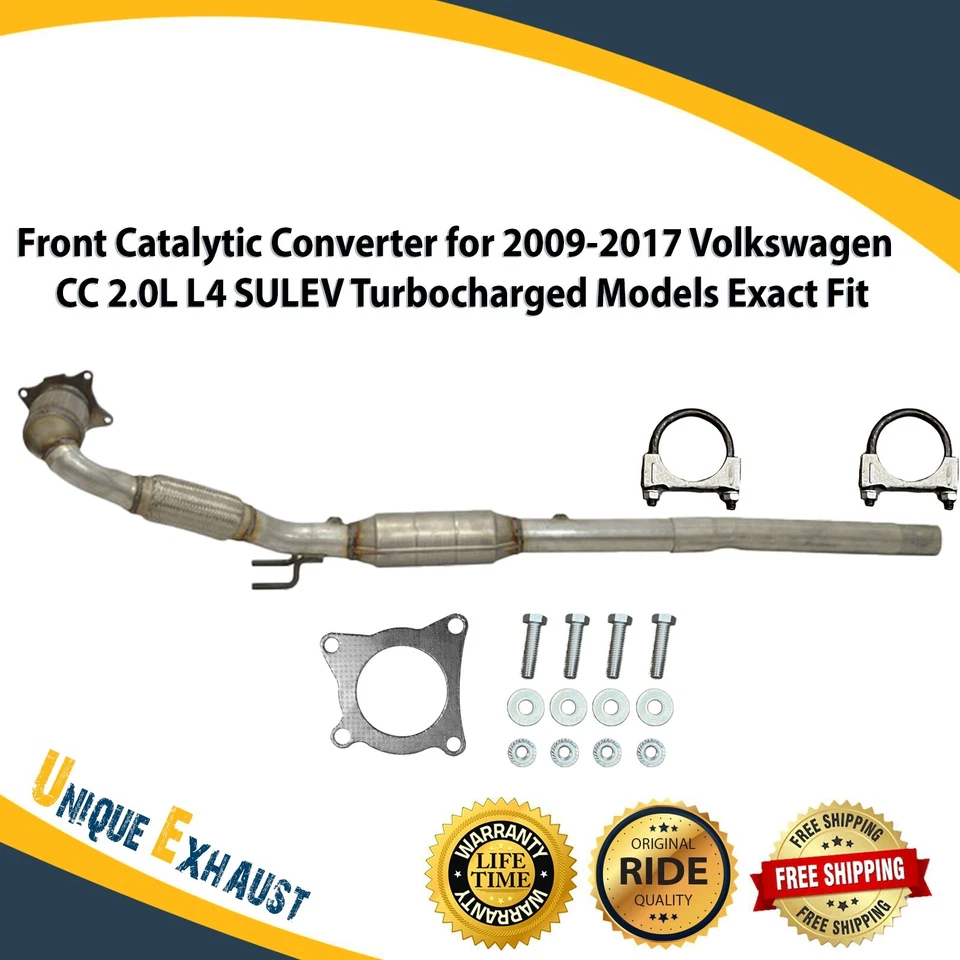 Convertidor catalítico delantero para Volkswagen CC 2009-2017 2,0 L L4 SULEV turboalimentado Foto 1 de 4