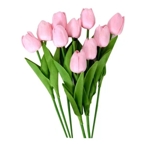 Easter Decorations Artificial Tulips for Spring Home Decoration (10pcs Tulips) - Picture 1 of 9