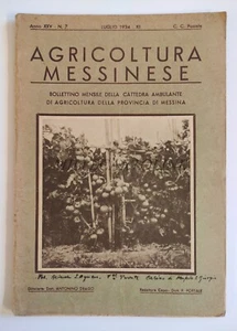 AGRICOLTURA MESSINESE - Bollettino Mensile Luglio 1934 - Picture 1 of 10