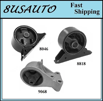 3 PIEZAS MONTAJE MOTOR DELANTERO Y TRASERO APTO 1999-2002 MITSUBISHI MIRAGE 1.5L Foto 1 de 4