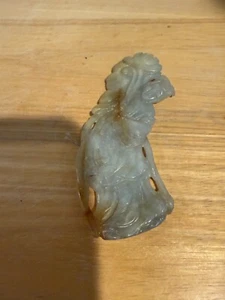 Old Chinese Han Dynasty Natural Hetian Jade Carved WARRIOR 4.5" X 1.5" 3 OZ. - Picture 1 of 4