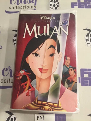 Walt Disney’s Mulan VHS Tape Disney’s Masterpiece Collection Clamshell Case F07 - Image 1 of 4