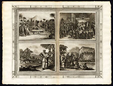 Rare Antique Print-CONGO-KONGO-KING-COSTUME-AMBASSADORS-Van der Aa-1725