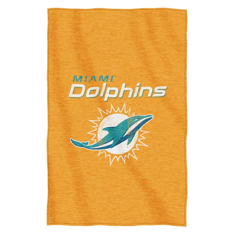 NFL Miami Dolphins "Sudadera" Estilo Manta 54x84 Diseño Lanzamiento Foto 1 de 1