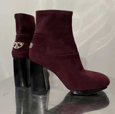 BOTÍN/STRECH DE GAMUZA TORY BURCH SIDNEY 105 MM puerto de secuoya talla 9 B Foto 1 de 4