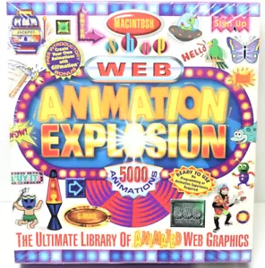 Nova Development 1997 Macintosh Web Animation Explosion 5000 Animations Sealed - Picture 1 of 5