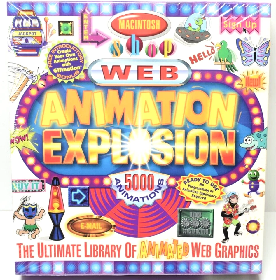 Nova Development 1997 Macintosh Web Animation Explosion 5000 Animations Sealed - Image 1 of 4