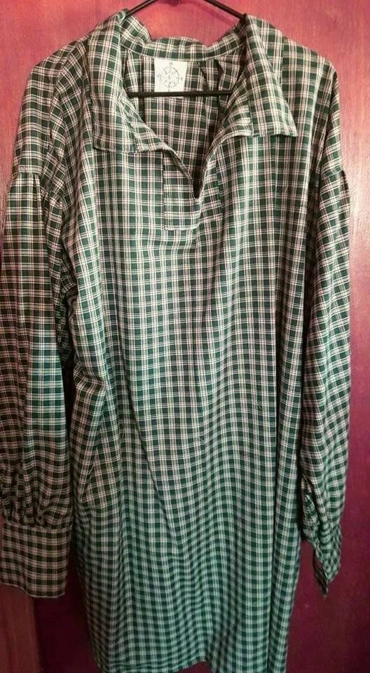 Mountain Man, Longhunter, Reenactor Shirt, Forest plaid, XL - Image 1 of 1