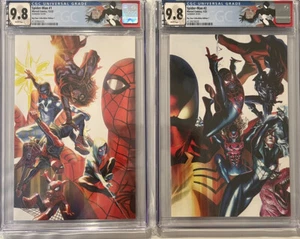 Spider-Man 1 & 2 BTC Felipe Massafera CGC 9.8 Ltd 300 Matching LOW Number 20/300 - Picture 1 of 3