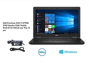 Dell Precision 3510 Laptop - 2.7 GHz i5-6820HQ 8GB 256GB SSD webCam 15.6" - Picture 1 of 1