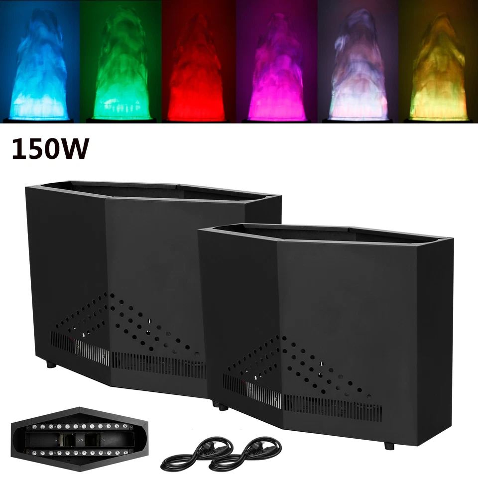 2PCS 160W Fake Fire Light DMX RGB LED Stage DJ 3D Fake Flame Light Effect Lamp - Image 1 of 4