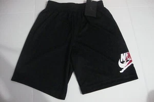 New Boys Nike 95A176-023 Air Jordan Mesh Basketball Shorts Pants - Black Size M - Picture 1 of 6