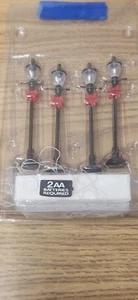 Lemax Santas Workbench Christmas Village Lighted Lamp Posts Street Lights - Picture 1 of 4