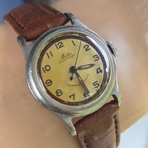 Vintage Mido Multifort men's automatic watch Military Cal.817 Bumper Rotor 1940s - Picture 1 of 13