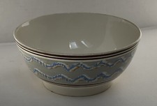 Ex Rare Huge Antique Double Earthworm Mocha Ware Bowl 9&1/2" Dia 5 Color Ca 1830