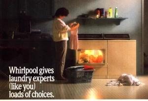 Whirlpool Laundry Expert Lady Choices Appliances Dryer Vintage Print Ad 1988 - Picture 1 of 5