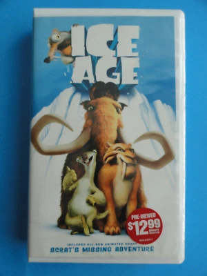 ICE AGE ( VHS 2002 ) CLAMSHELL CASE  - Image 1 of 4