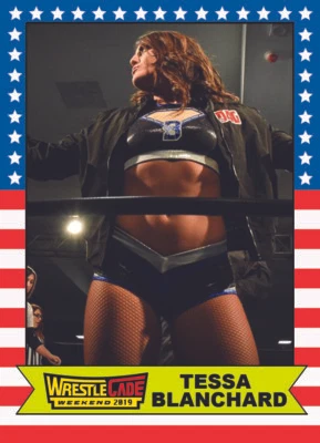 Tarjeta coleccionable de lucha libre profesional Tessa Blanchard #13 2019 WrestleCade WWE AEW Foto 1 de 4