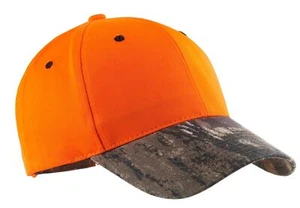 Port Authority Unisex Hat Enhanced Visibility Cap with Camo Brim C804 - Picture 1 of 5