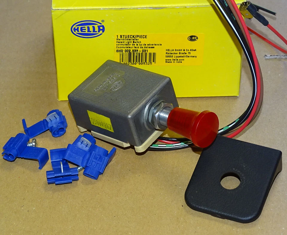 Warnblinkschalter HELLA Warnblinker Deutz Kramer Lanz Fendt Hanomag Traktor - Bild 1 von 1