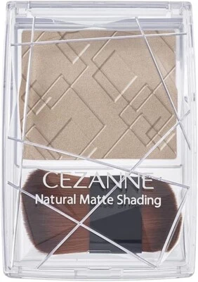 CEZANNE Natural Matte Shading 2.7g 01 Warm Tone Gray Light Brown - Image 1 of 3