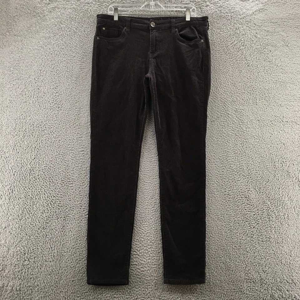 KUT From The Kloth Diana Skinny Corduroy Pants Womens 14 (actual 36x32) Black - Image 1 of 4