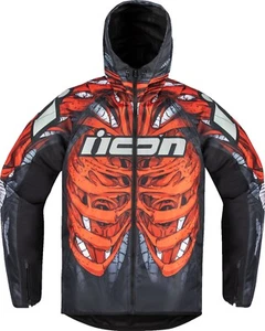 Icon Airform Manik'RR Mens Textile Motorcycle Jacket Red - Picture 1 of 2