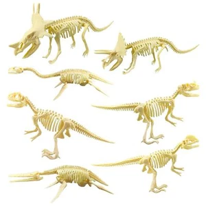 7Pcs Realistic Dinosaur Skeleton Toys Assorted Bones Figures Toys Gifts - Picture 1 of 12