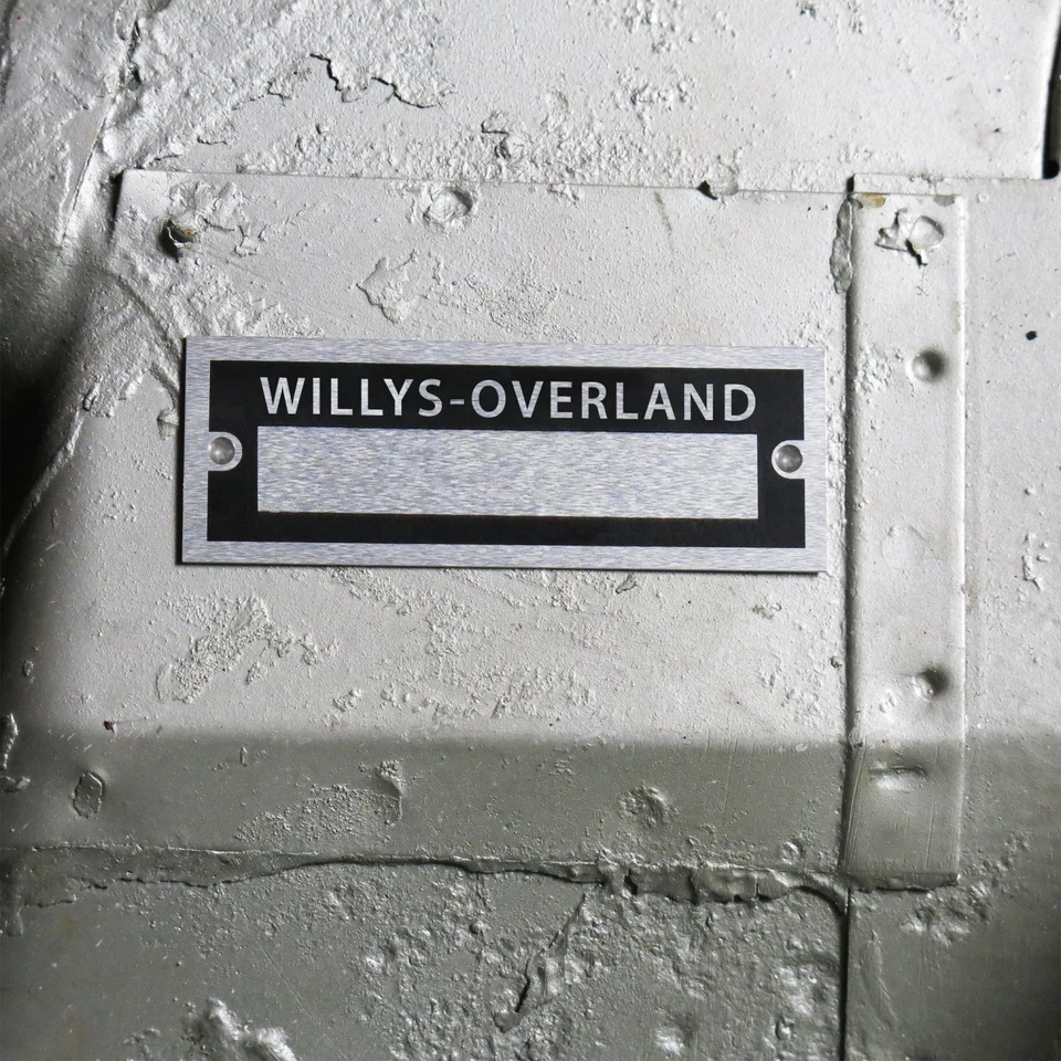 Willys-Overland Заказной Пустой Номер ID Табличка с Серийным Номером Метка M38 CJ JPster 44 - Изображение 1 из 1
