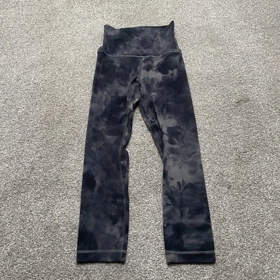 Leggings Lululemon 2 Gris Negro Ombre Align Super Alto Yoga Crop Damas Foto 1 de 4