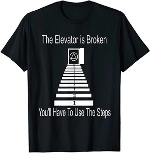 NEW LIMITED Use The Steps AA NA Anonymous 12 Step Recovery T-Shirt - MADE IN USA - Picture 1 of 12