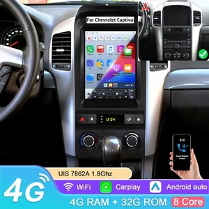 9.7" Para Chevrolet Captiva 2006-2012 Tesla Vertical Car Stereo BT Carplay Radio - Imagen 1 de 24