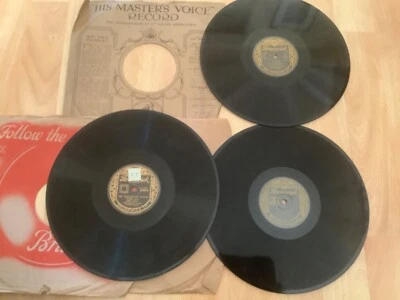 Job Lot Bing Crosby 3 x 78 RPM Records Various Songs 10” shellac - Image 1 of 4