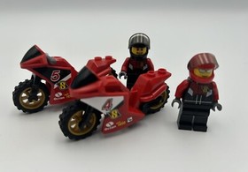 LEGO CITY: Racing Bike Transporter (60084) - Bikes & Minifigures Only Lot