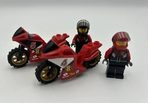 LEGO CITY: Racing Bike Transporter (60084) - Bikes & Minifigures Only Lot - Picture 1 of 3