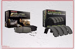 Toyota Tundra 03-06 Front Ceramic Brake Pads and Rear Brake Shoes (Power Stop)   - Picture 1 of 5