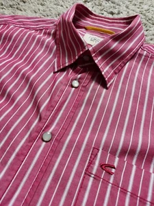CAMEL ACTIVE STRIPED SHIRT EXTRA LARGE MENS MODERN FIT SHORT SLEEVE - Picture 1 of 11