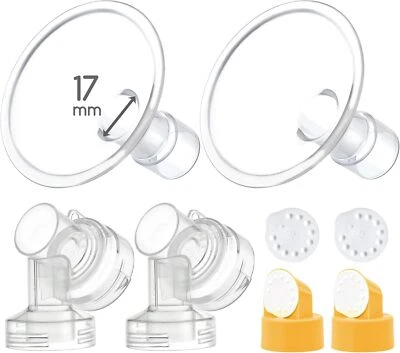 Maymom Two-Piece Breastshield2X Base Connector w/Valve and Membrane for Medela - Image 1 of 4