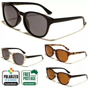 Giselle Polarised Sunglasses - Vintage / Retro Round Frame - Polarized Lens - Picture 1 of 6