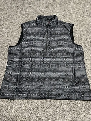 Chaleco acolchado Ralph Lauren RLX para hombre XXL gris azteca 1/4 bolsillos con cremallera claro BONITO Foto 1 de 4