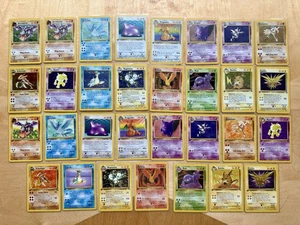 1st Edition Pokemon Fossil Master Set 63/62 100% Complete First Edition Vintage - Picture 1 of 22