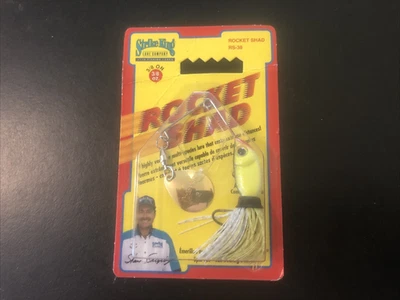 Strike King Rocket Shad 3/8 oz gráfico parte posterior negra Foto 1 de 4