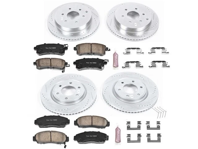 Kit de pastillas de freno y rotor delanteras y traseras para Nissan Armada QX56 QX80 WV35Q4 Foto 1 de 1
